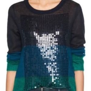 MARCCAIN Ombré Sequin Sweater